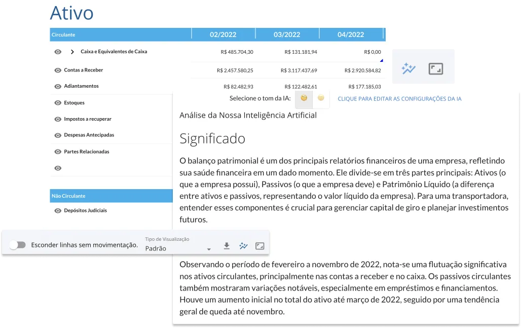 Tela do HubCount: Estratégia e Velocidade