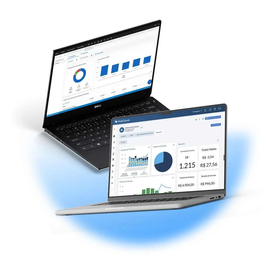 Explore outras funcionalidades com IA do HubCount BI.