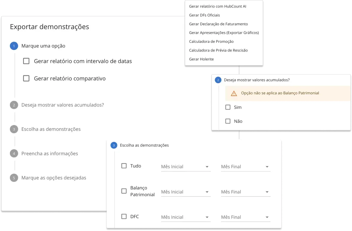 Tela do HubCount: Personalização e Otimização