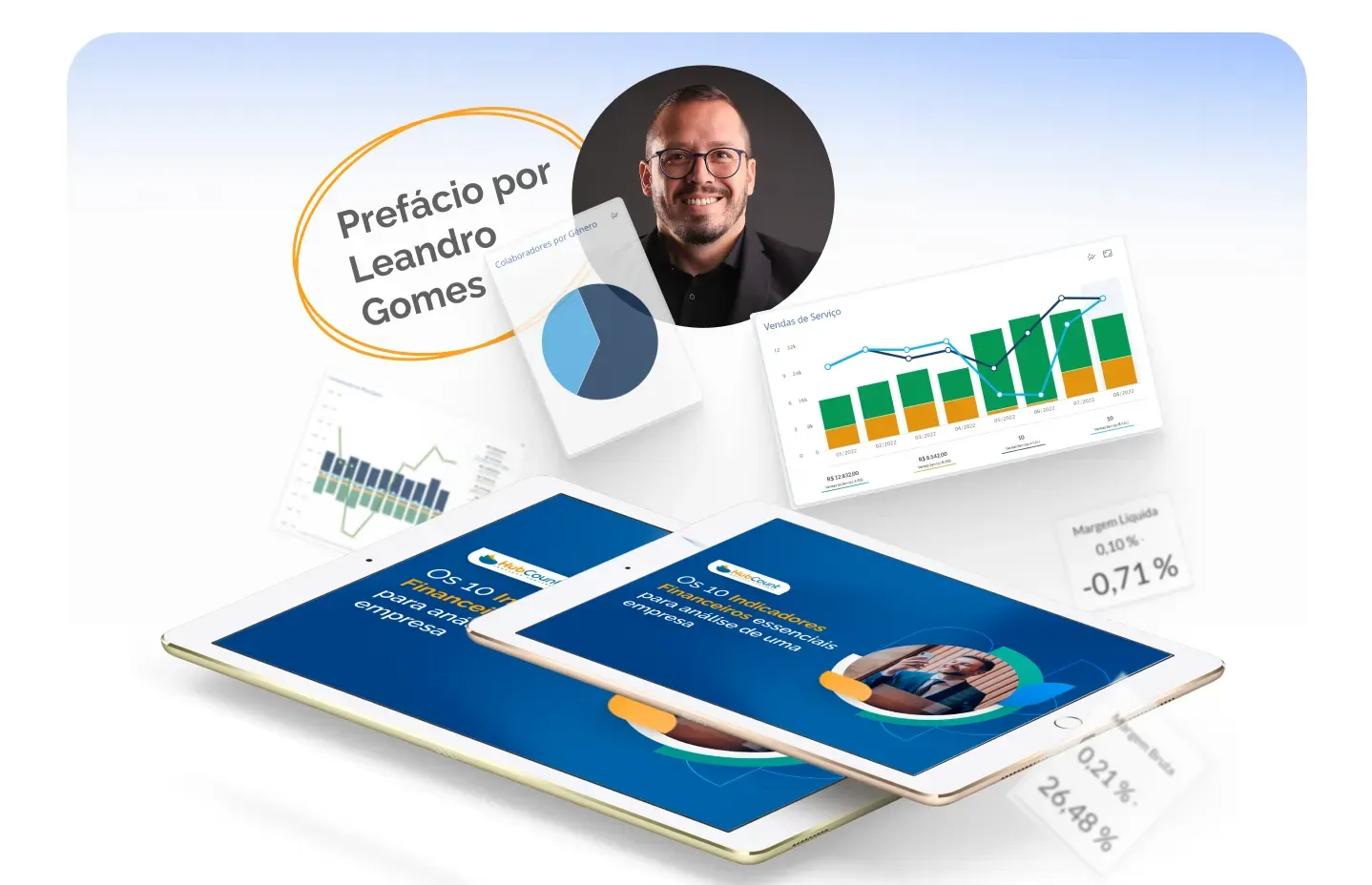 Capa do ebook: 10 Indicadores Financeiros para Análise de uma Empresa