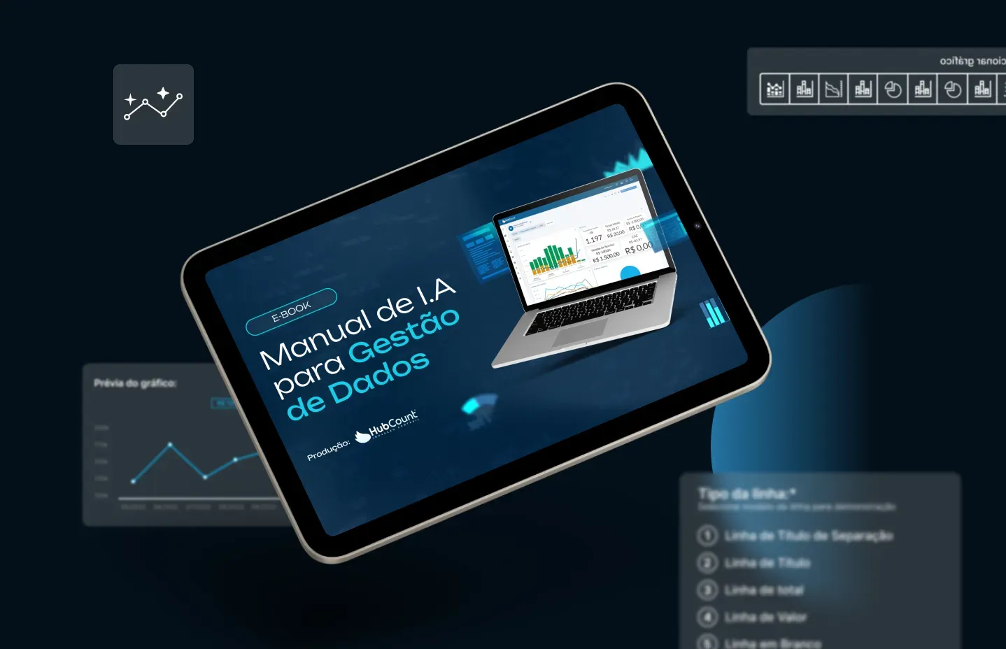 Capa do ebook: Manual de Inteligência Artificial para Gestão de Dados