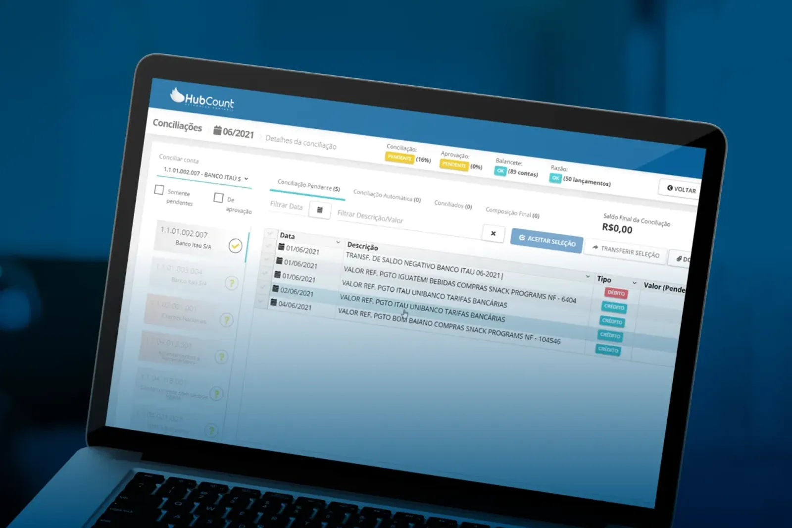 HubConcilia: automatização e diminuição de custos na Conciliação Contábil