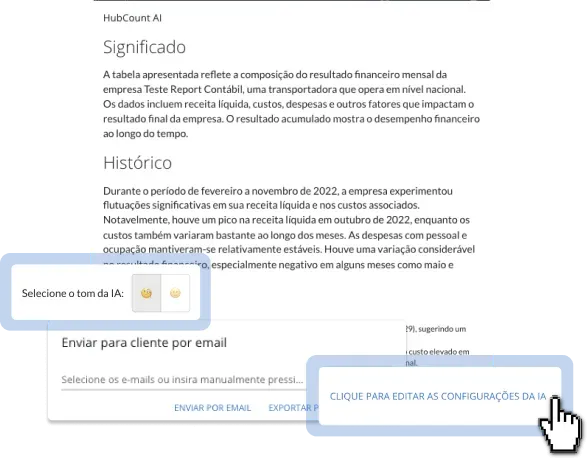 Tela do HubCount: Intuitiva e personalizável