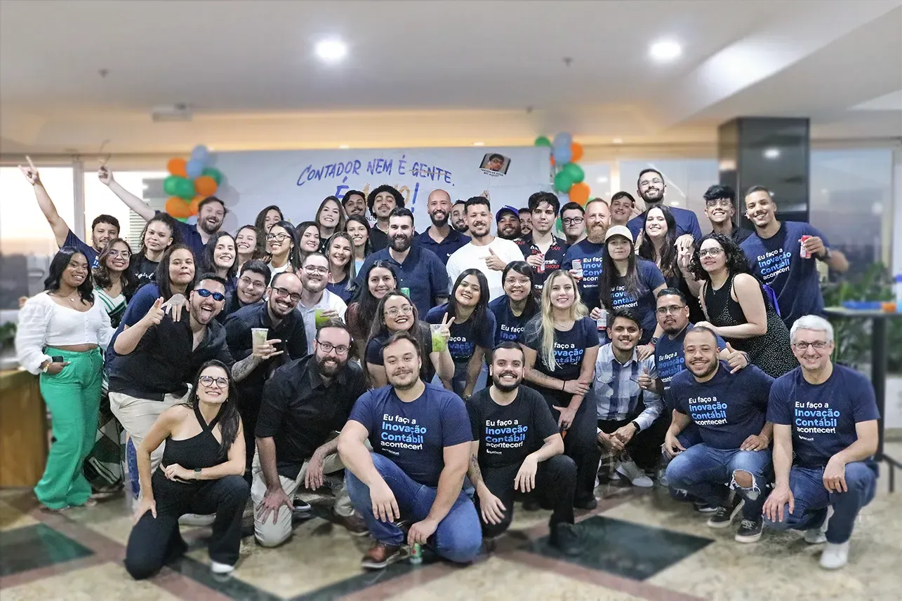 Equipe HubCount reunida em evento da empresa